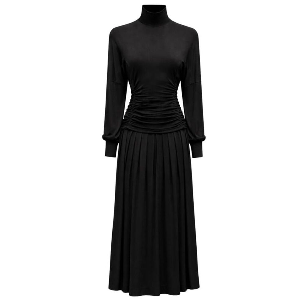 Ganni Women Ganni Women Long Dress With High Neck